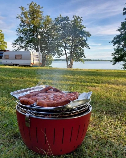 GRILL OGRODOWY WĘGLOWY BEZDYMNY LOTUS PRZENOŚNY STANDARD TORBA OCHRONNA