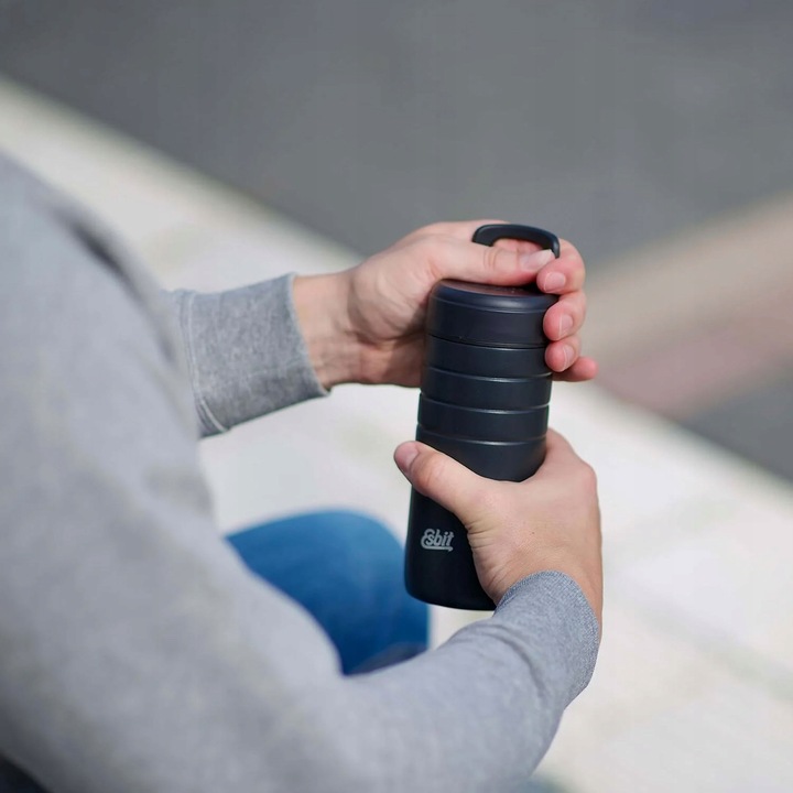 ESBIT KUBEK MAJORIS THERMO MUG 0,45 L CZARNY, STAL NIERDZEWNA