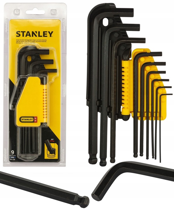 STANLEY 69-256 KLUCZE IMBUSOWE IMBUSY 9el 1,5-10mm
