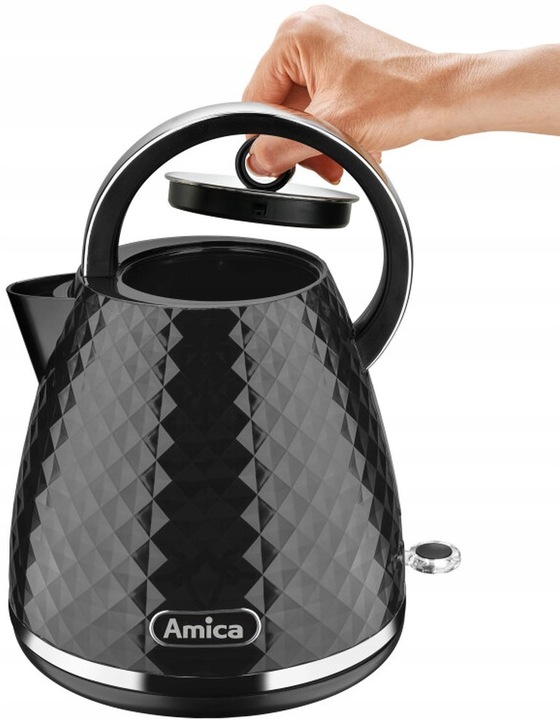 CZAJNIK KF 3030 CZARNY 1.7 L AMICA 2200 W