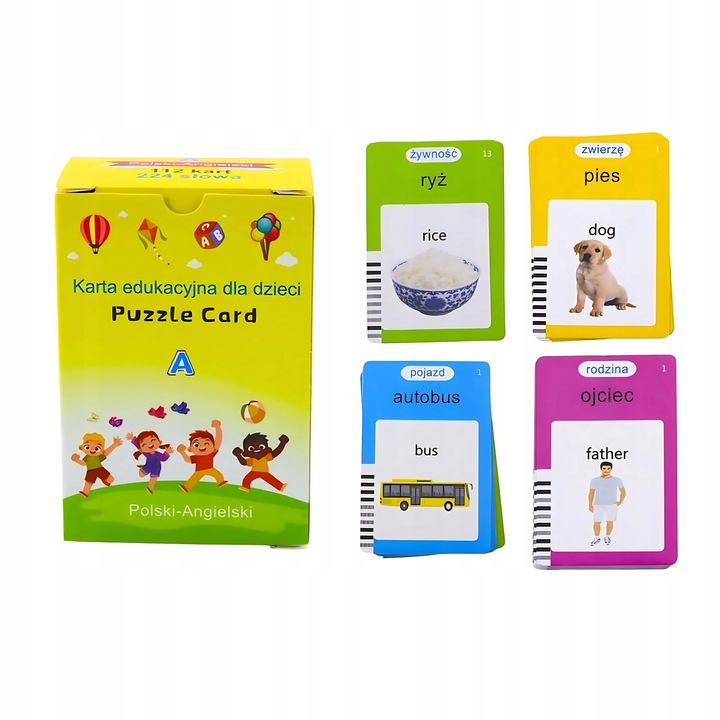 Czytnik Kart Dla Dzieci 3 Tryby Nauki Angielskiego Polskiego 448 Słówek