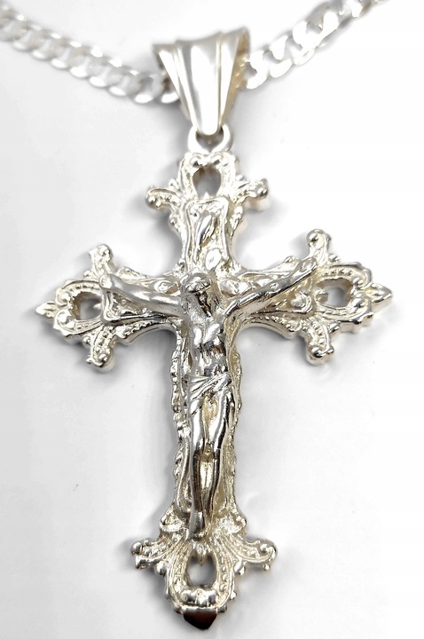 Duży srebrny krzyżyk,srebro pr.0,925,NOWY