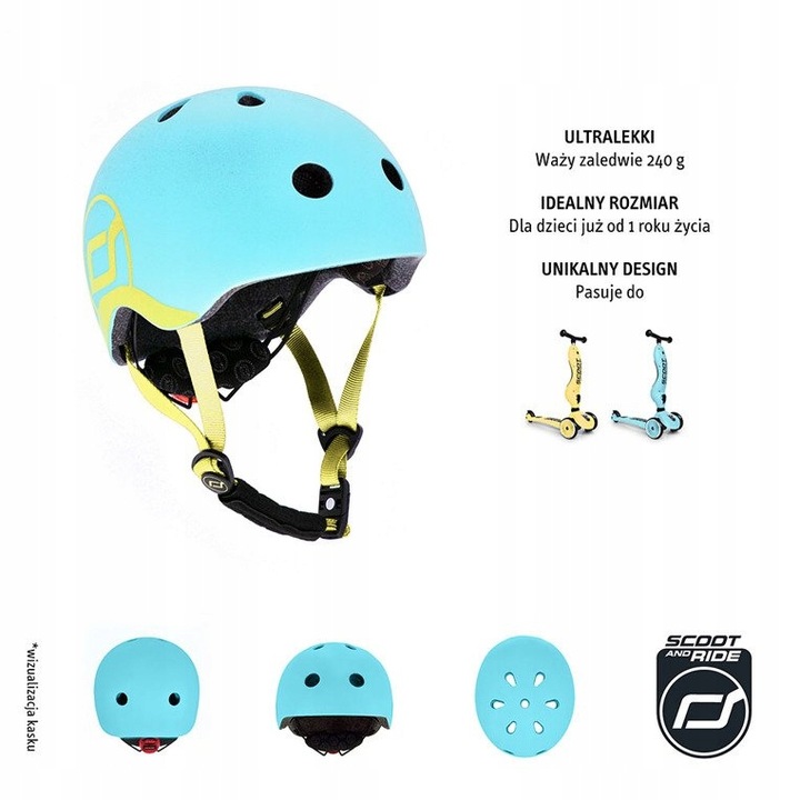 Kask dla dzieci SCOOTANDRIDE XXS-S 1-5 lat