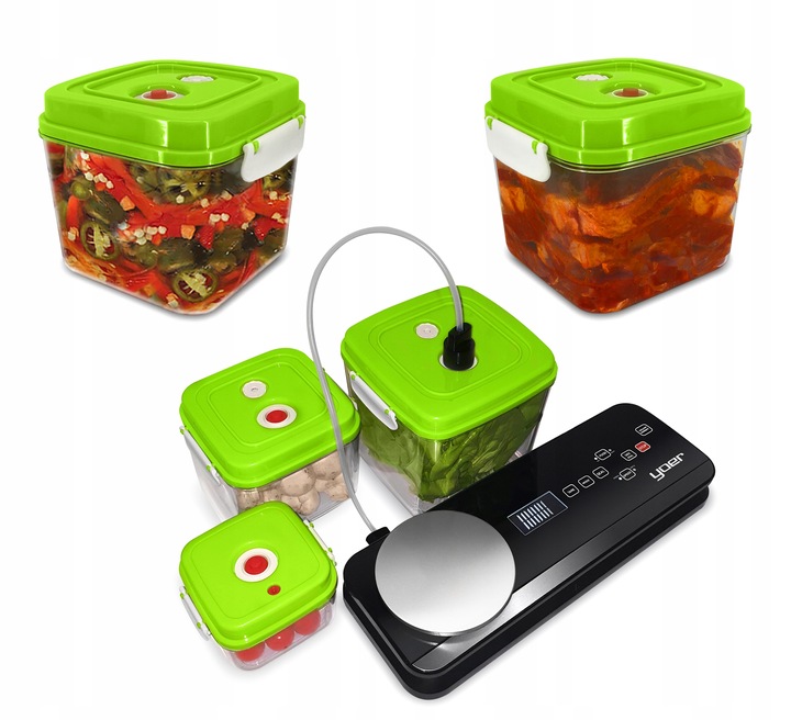 Zgrzewarka próżniowa Pakowarka żywności Yoer AUTOMATYCZNA +Pojemniki +WAGA