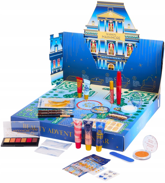 KALENDARZ ADWENTOWY ZESTAW Z KOSMETYKAMI URODA 24 SZT PREZENT DLA KOBIET