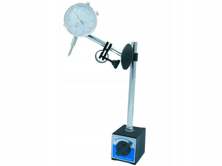 CZUJNIK ZEGAROWY + STATYW MAGNETYCZNY SPRAWDZANIA BICIA TARCZ HAMULCOWYCH