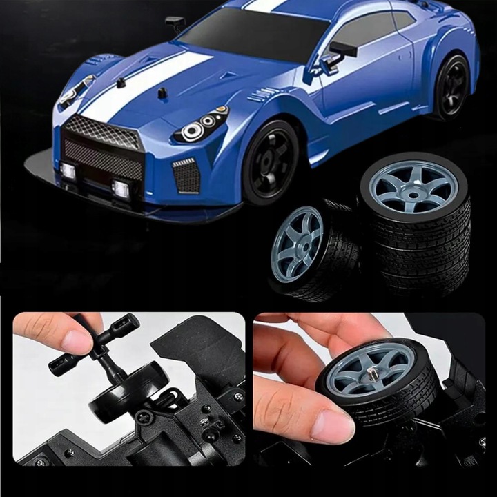 Auto Do Driftu Samochód zdalnie sterowany RC Duże Autko Drift Led Dym 1:16