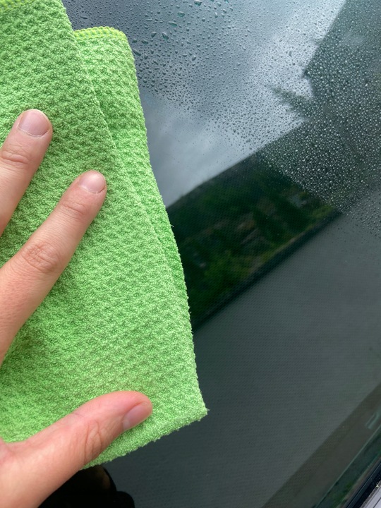 CarGlowGoods Storm mikrofibra waflowa do szyb w aucie szkła okien 40x40 3x