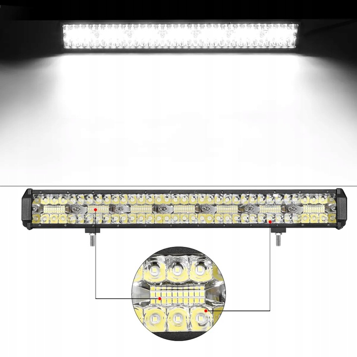 LAMPA ROBOCZA LED 800W LIGHTBAR COMBO 80CM BELKA DALEKOSIĘŻNA LISTWA 12-24V