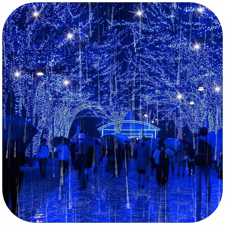 LAMPKI CHOINKOWE NIEBIESKIE 300 LED FLASH WEW/ZEW 22M ŚWIĄTECZNE NA CHOINKĘ