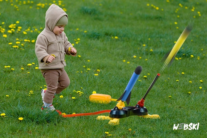 NAJLEPSZY PREZENT NA ŚWIĘTA DLA 5 6 7 8 9 10 LATKA Wyrzutnia RAKIET zestaw