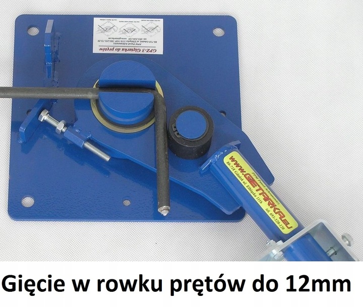 Giętarka do zbrojenia strzemion prętów drutu 6-16 HARTOWANA GP-5 + kluczyk
