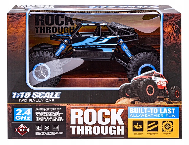 Samochód Auto CRAWLER 2.4 GHz 4x4 ZDALNIE STEROWANY Niebieski 4WD RC