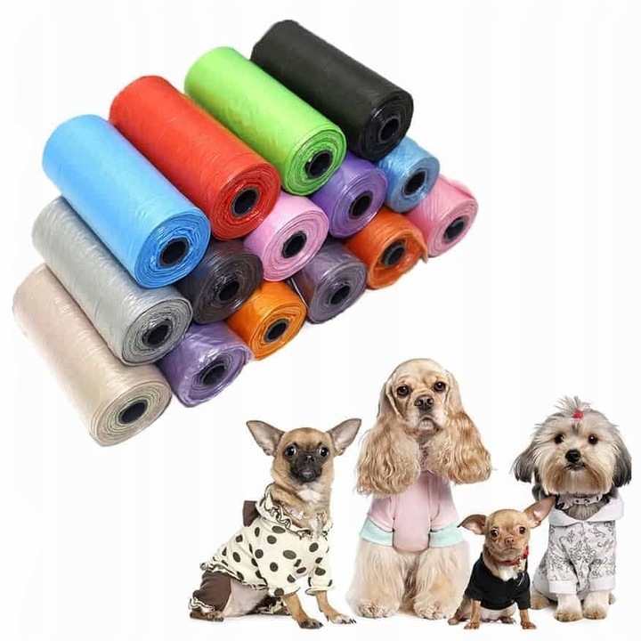 WORKI WORECZKI NA PSIE ODCHODY KUPY KUPA PSA TOREBKI MOCNE ZESTAW 1500 SZT