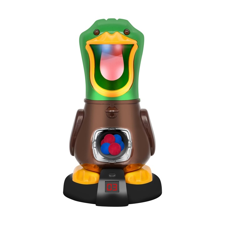 GŁODNA KACZKA STRZELANIE DO CELU DLA DZIECKA 2x PISTOLET 48 KULEK 2 KOLORY