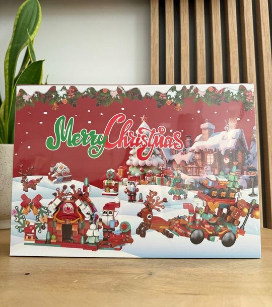 KALENDARZ ADWENTOWY 24 ELEMENTY KLOCKI KONSTRUKCYJNE ŚWIĘTA PREZENT DZIECKO