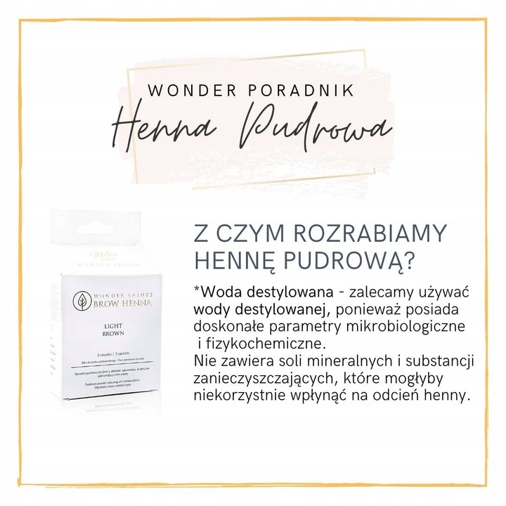 Henna w proszku pudrowa dark brown Brow Henna