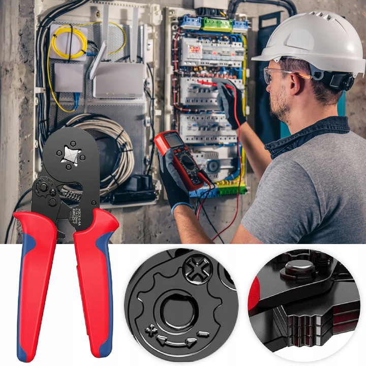 ZACISKARKA PRASKA do tulejek kablowych kabli konektorów +500 SZT AKCESORIÓW