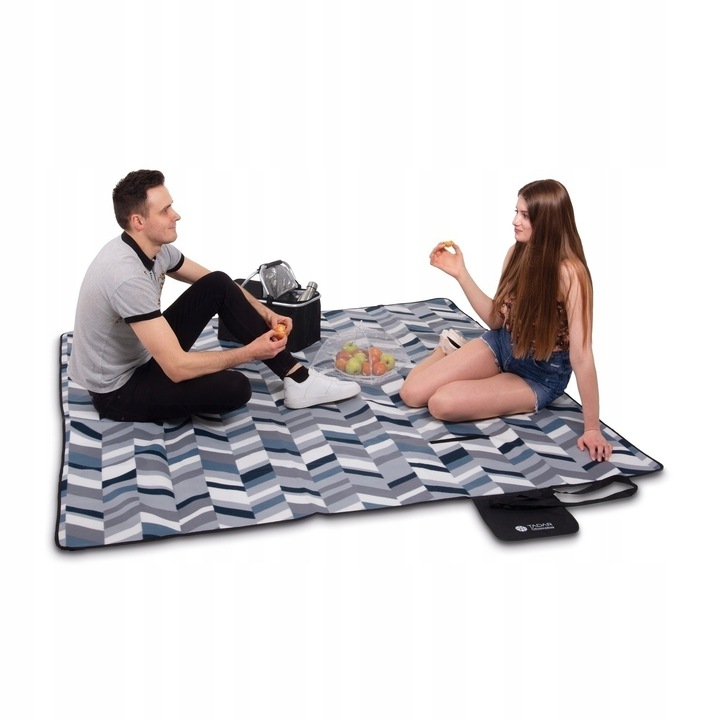 KOC PLAŻOWY Piknikowy z IZOLACJĄ Mata Polarowy DUŻY Tadar 200 x 200 cm