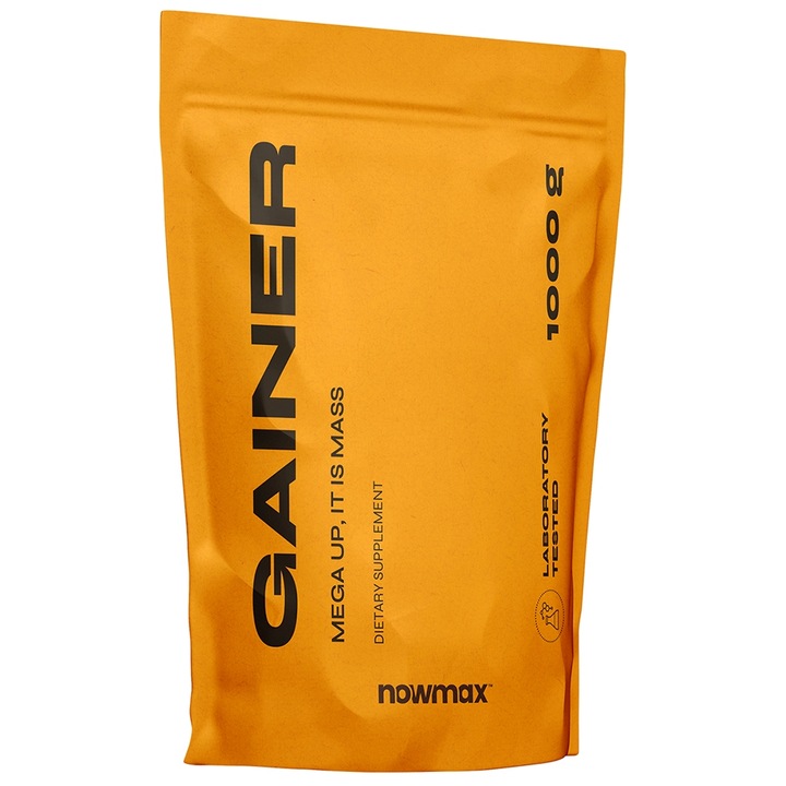 nowmax MEGA UP GAINER 1000g NA MASĘ MIKS WITAMIN + SHAKER NANO 300 ml