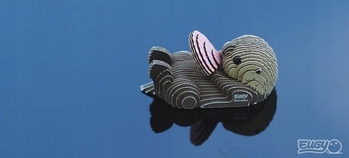 Wydra Eugy. Eko Układanka Puzzle 3D.