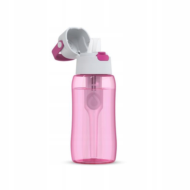 Butelka Dafi SOLID 0,5L z wkładem filtrującym (flamingowa) BARWIONY KORPUS