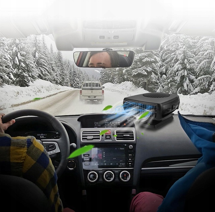 ODMRAŻACZ SZYBY 12V, 150W WENTYLATOR SAMOCHODOWY, PODGRZEWACZ SAMOCHODOWY