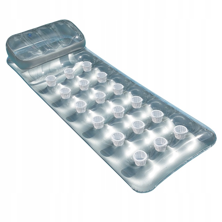 Materac do Pływania Dmuchany Plażowy z Zagłówkiem Intex 58894 MODEL 2025