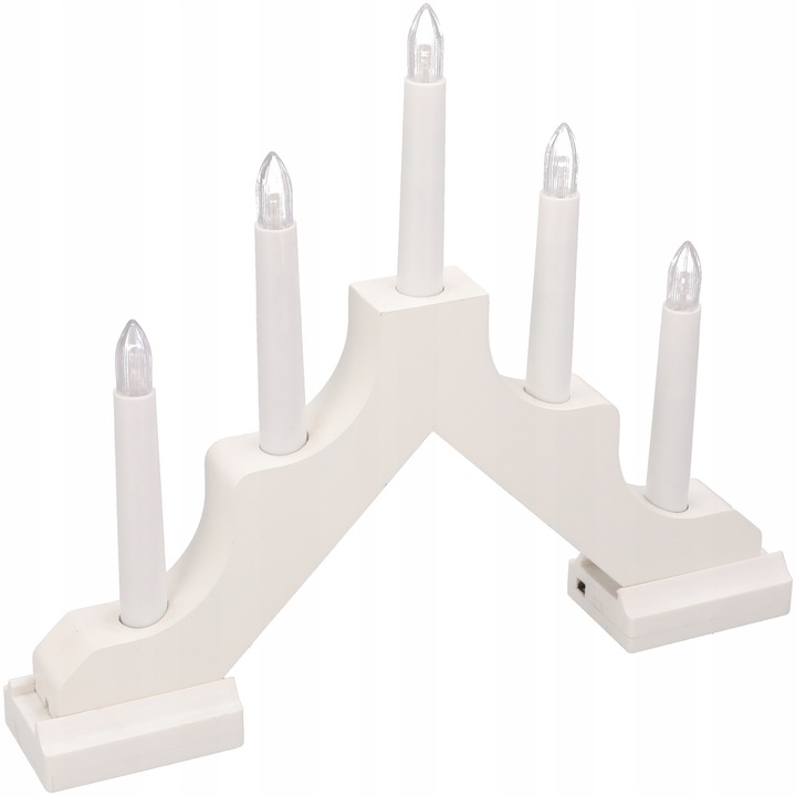 ŚWIECZNIK ADWENTOWY 5 LED ŚWIĄTECZNY LATARENKA Z TIMEREM NA BATERIE