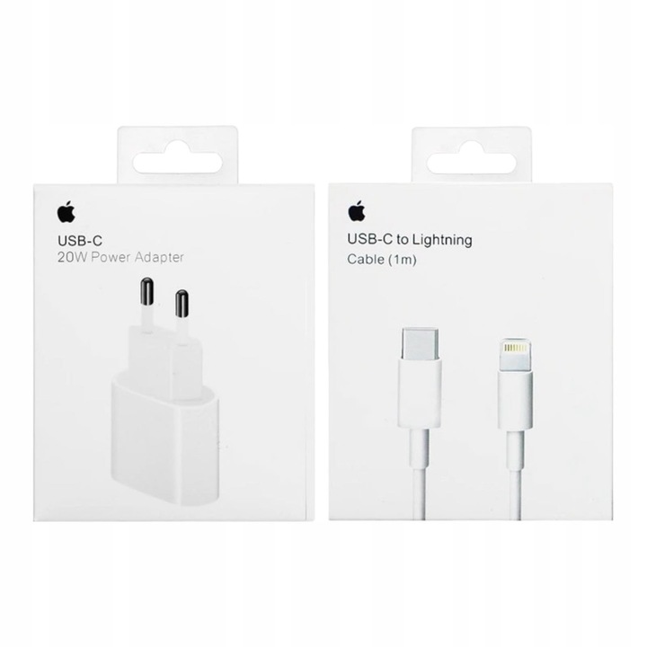 ORYGINALNA ŁADOWARKA APPLE+KABEL LIGHTNING 1M