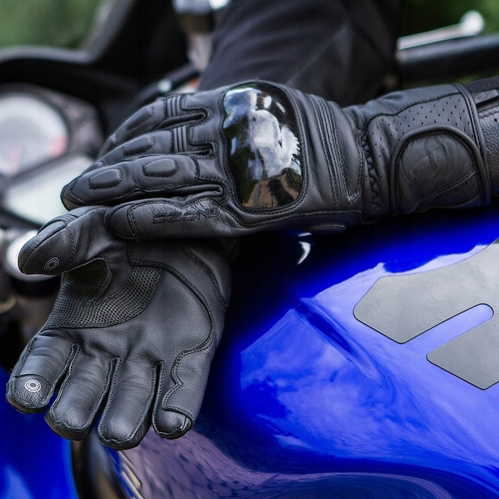 MOCNE RĘKAWICE MOTOCYKLOWE OZONE RIDE II M