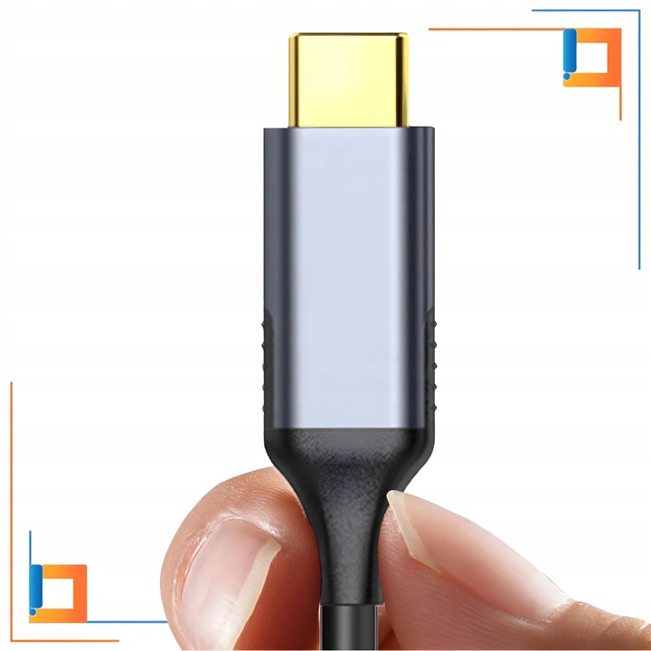 KABEL USB-C DISPLAY PORT PRZEJŚCIÓWKA ADAPTER HUB USB TYP C DP 8K 60HZ 2M