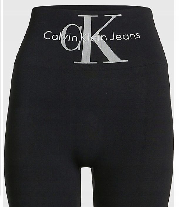 CK CALVIN KLEIN LEGINSY DAMSKIE MICROFIBE BLACK XL