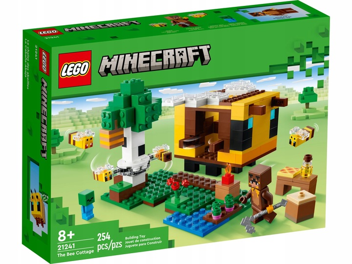 LEGO Minecraft Pszczeli ul 21241 + Plaża zółwi 30432