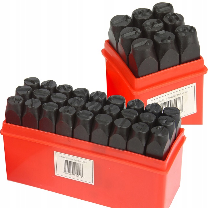 ZNACZNIKI NUMERATORY 36 NUMERATOR LITERY CYFRY 10mm