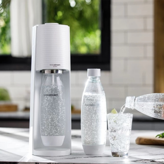 Saturator SodaStream do Wody Gazowanej Terra Biały Butelka Nabój CO2