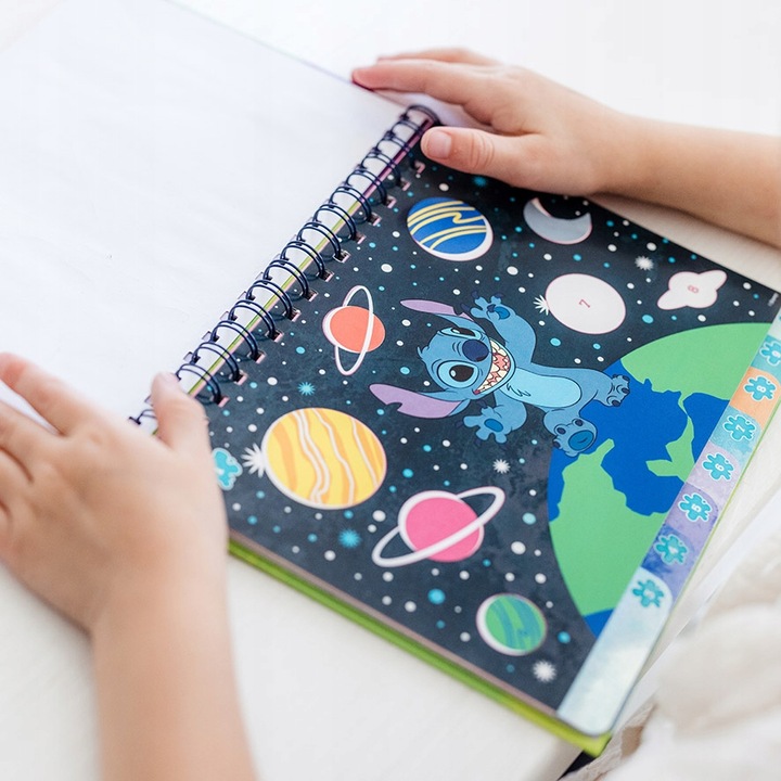 WKLEJANIE PO NUMERACH LILO STITCH WKLEJANKA KOLOROWANKA DLA DZIECI STICH