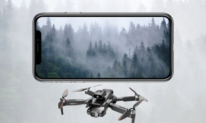 Dron Z Kamerą Profesjonalny Zdalnie Sterowany Z Unikaniem Przeszkód Walizka