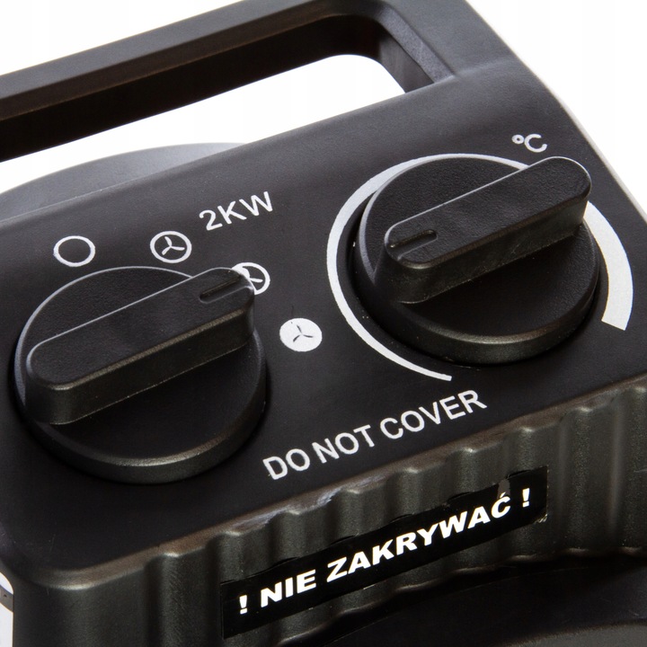 NAGRZEWNICA ELEKTRYCZNA 2000W OGRZEWACZ WENTYLATOR TERMOWENTYLATOR FARELKA