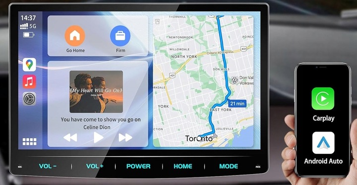 ANDROID RADIO SAMOCHODOWE URVOLAX 1-DIN 10,1'' GPS WI-FI MIRROR LINK 2/32GB