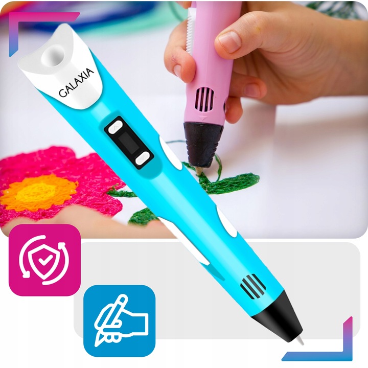 Długopis 3D drukarka dla dzieci pen zestaw + wkłady 110 METRÓW iPLA 3 D