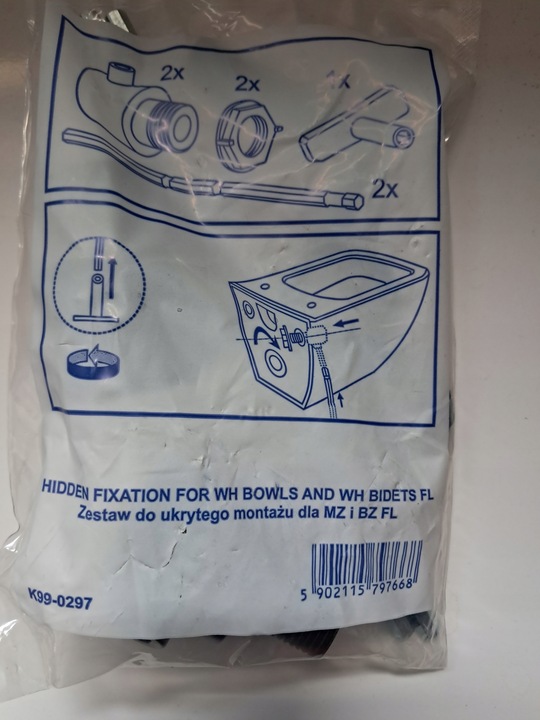 Zestaw ukrytego montażu wc Cersanit K99-0297