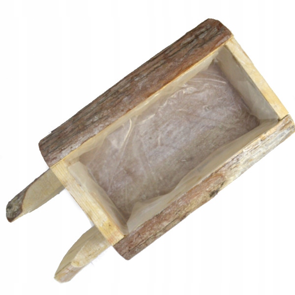 Doniczka donica sanki drewniane kory sanie duże