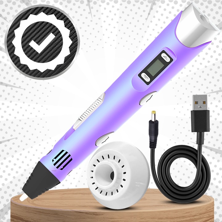 DŁUGOPIS 3D DLA DZIECI DRUKARKA 3D MAGICZNY DŁUGOPIS 3D + WKŁADY 160 METRÓW