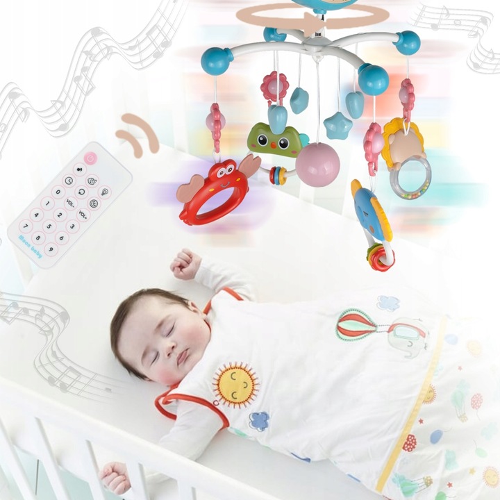 KARUZELKA KARUZELA NAD ŁÓŻECZKO DZIECIĘCA POZYTYWKA PROJEKTOR PILOT TIMER