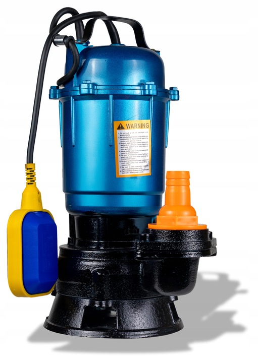 POMPA DO WODY BRUDNEJ Z ROZDRABNIACZEM DO SZAMBA CZYSTEJ PŁYWAK + 4 ZŁĄCZA