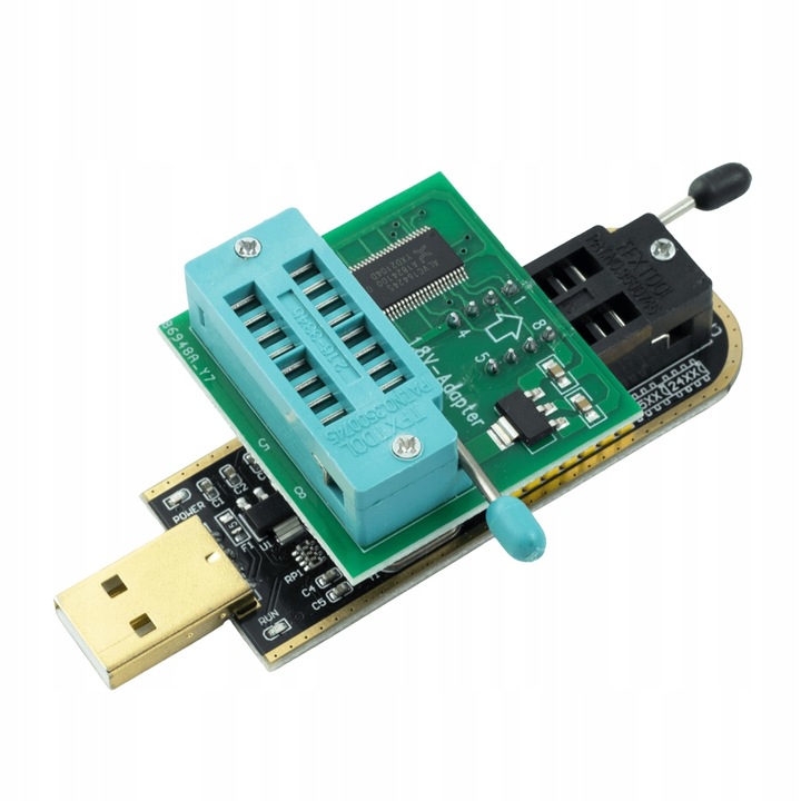 Duży zestaw programator EEPROM i Flash na CH341A I2C SPI Adapter Klips
