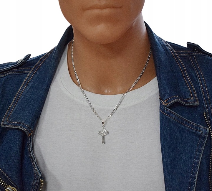 Srebrny Wisiorek Krzyżyk Św. Benedykt pr 925