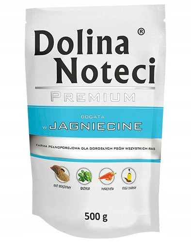DOLINA NOTECI PREMIUM Mokra karma dla psa BEZ KURCZAKA MIX smaków 10x500g