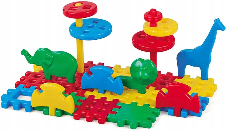 MARIOINEX Klocki Konstrukcyjne Wafle DUŻE Zabawki dla DZIECI Zestaw KLOCKÓW